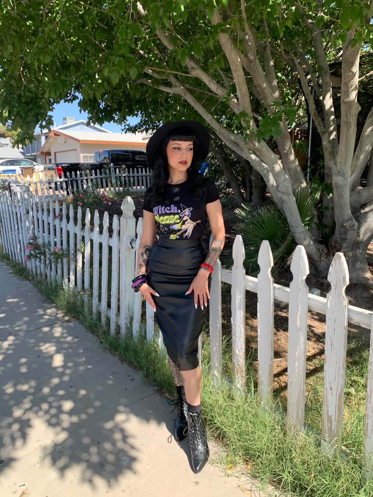 Witch, Please Broomstick   - Women's Tee