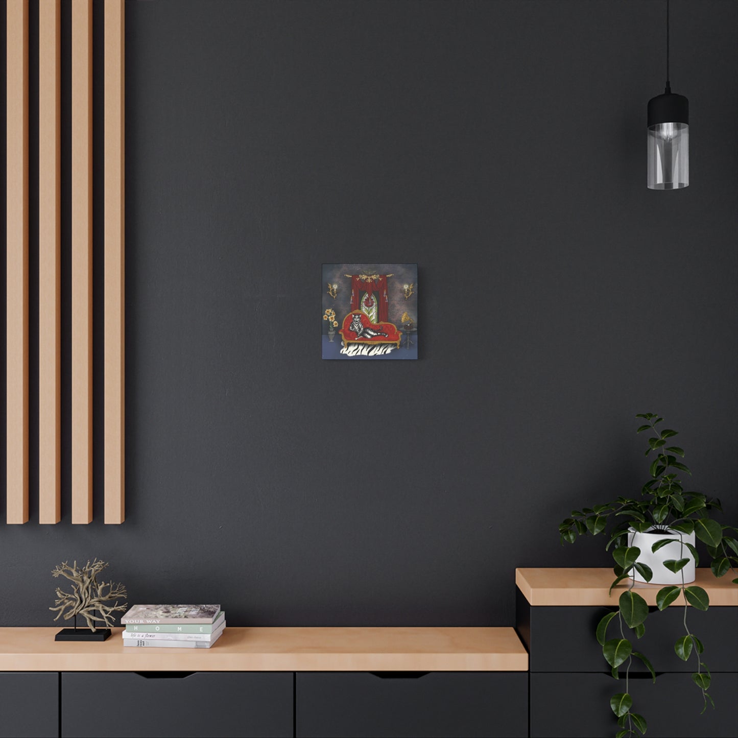 Haunted Tiger Lady side 2 - Canvas Print