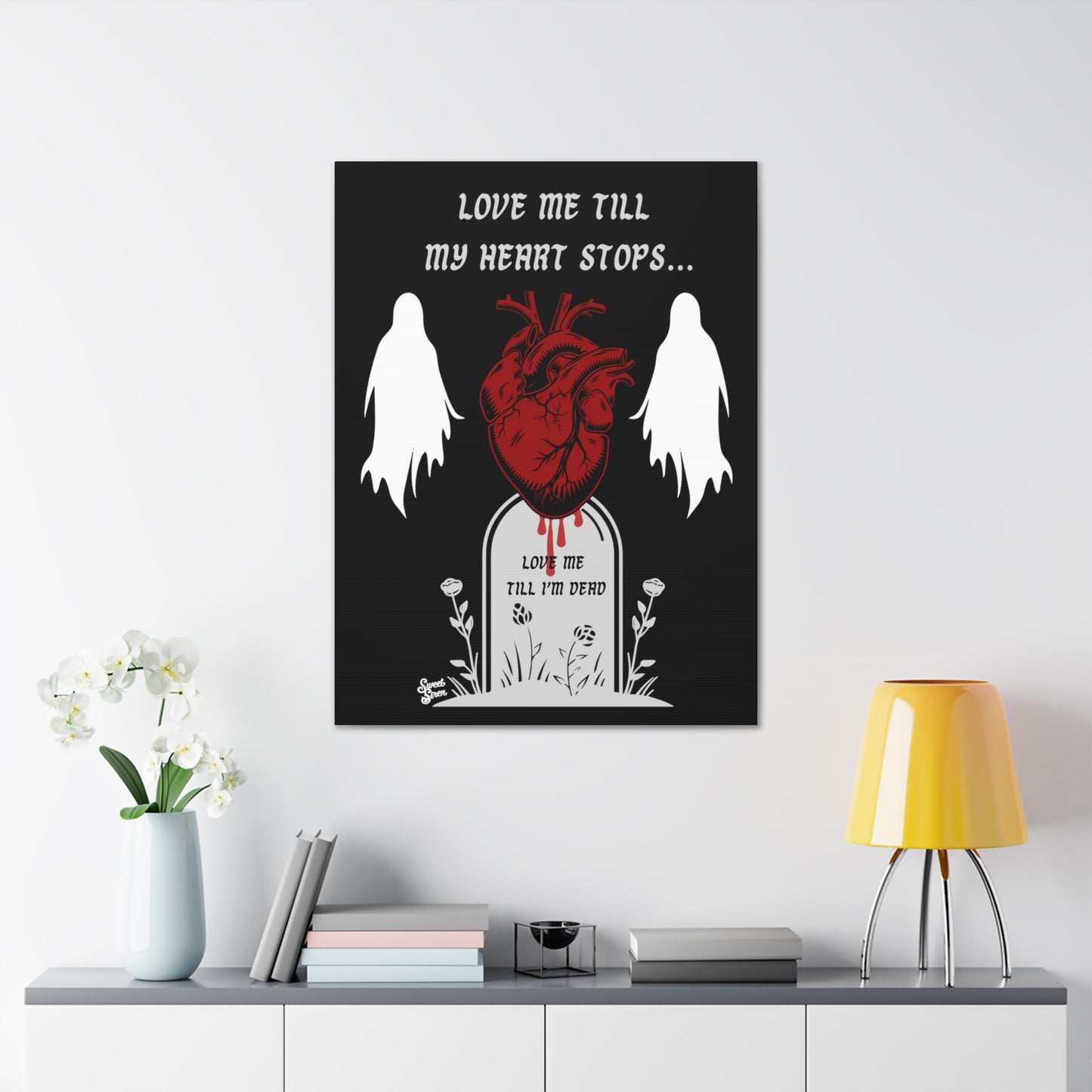 Love Me Till My Heart Stops - Canvas Print