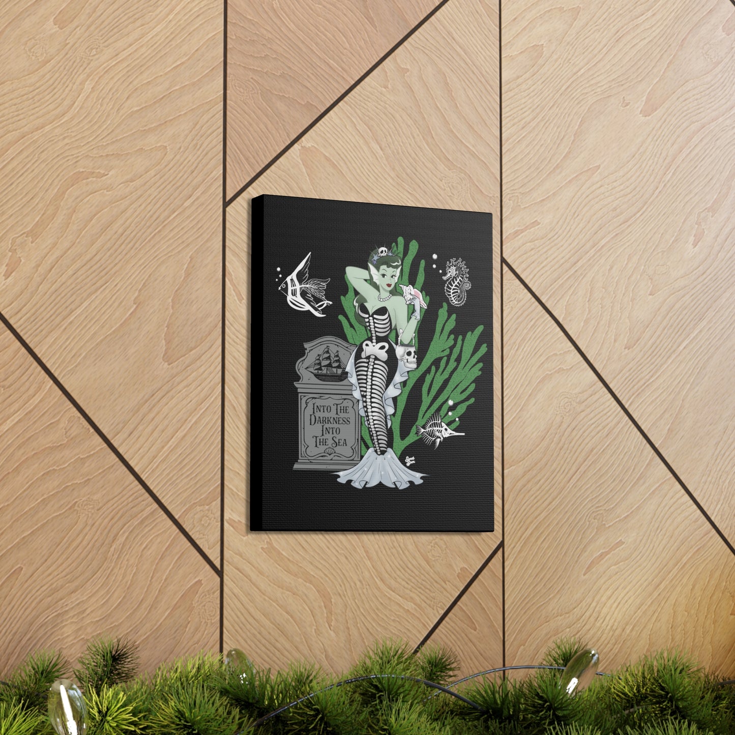 Skeleton MerBabe - Canvas Print