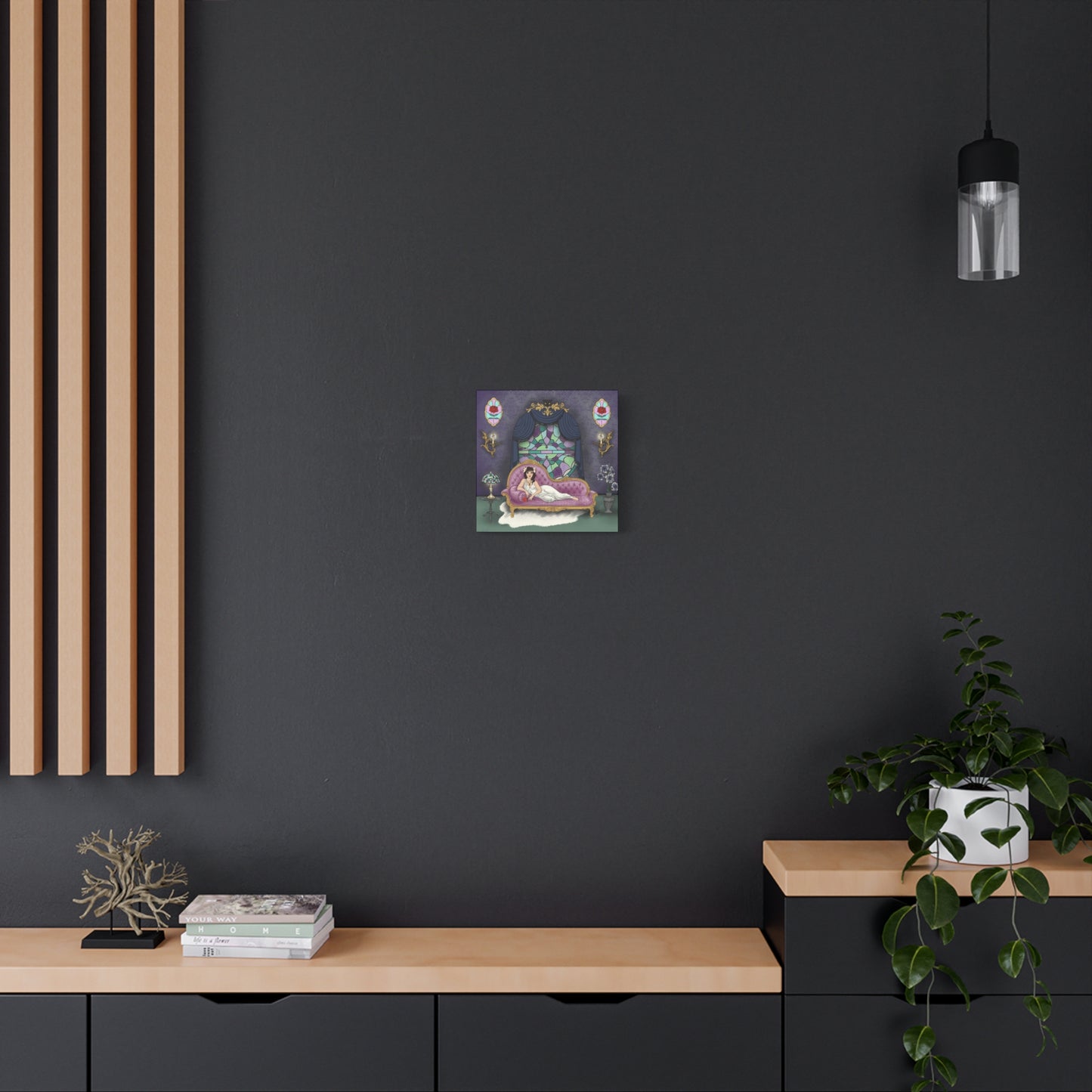 Haunted Panther Lady side 1 - Canvas Print