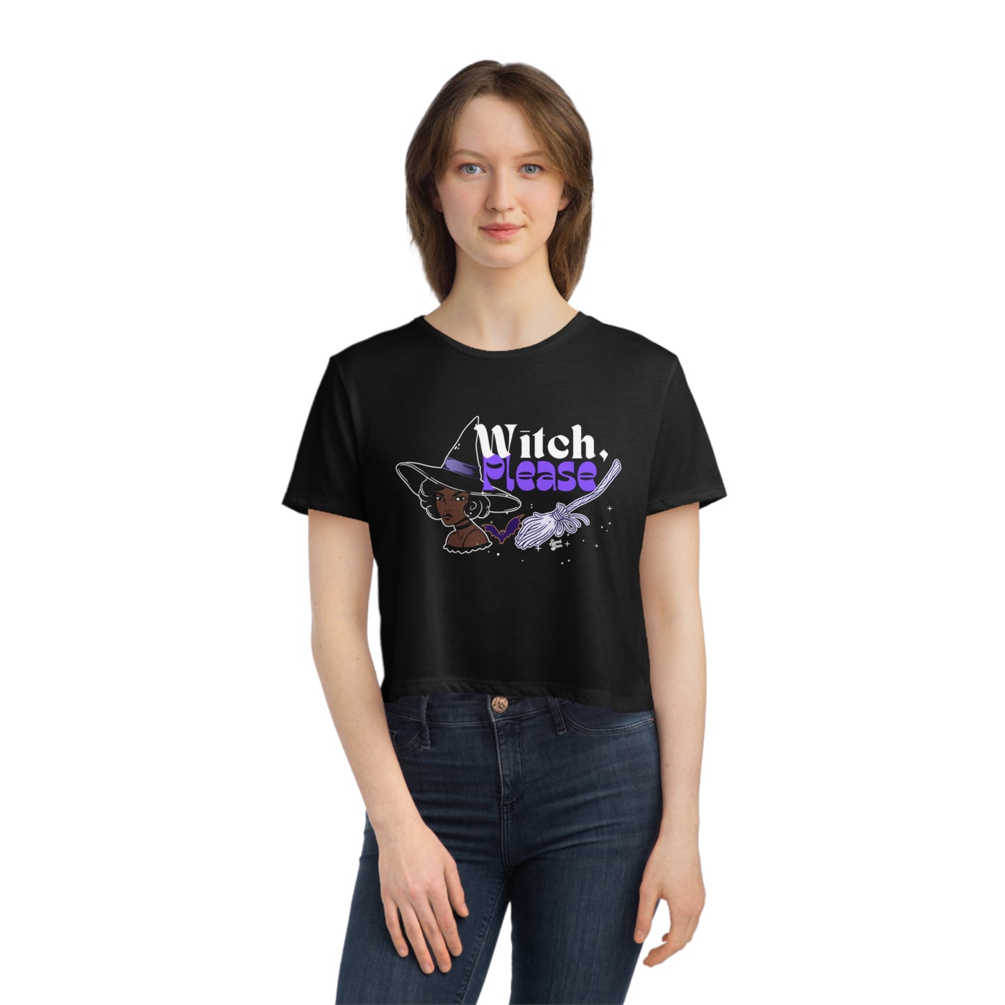 Witch, Please 2 - Women's Flowy Cropped Tee