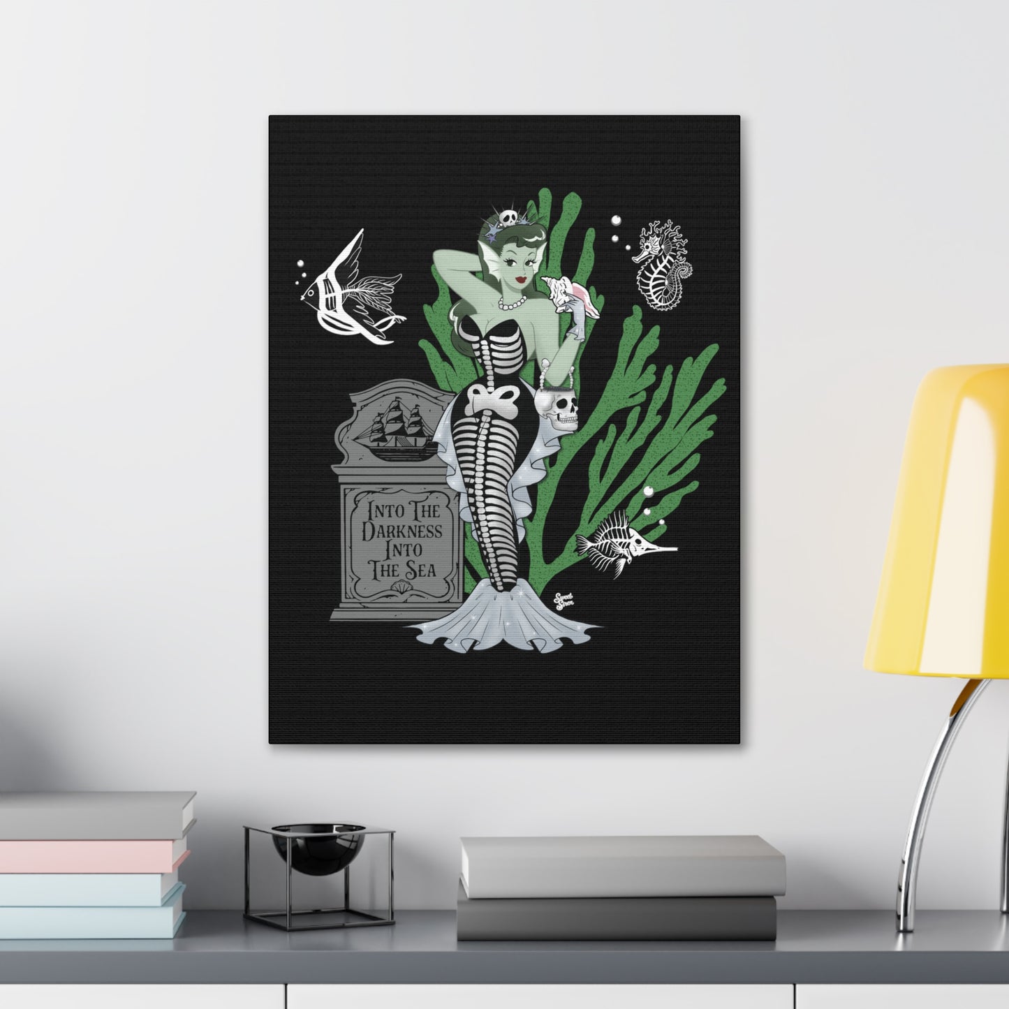 Skeleton MerBabe - Canvas Print
