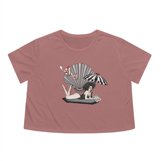 MerGoth - Women's Flowy Cropped Tee