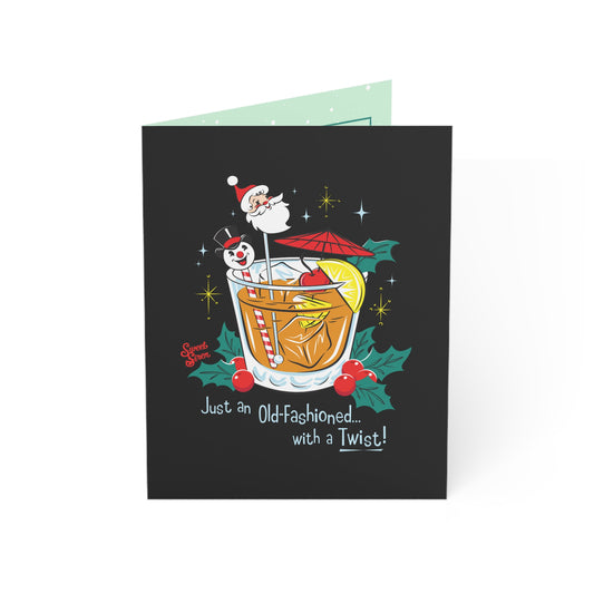 Old Fashioned  - Black - Greeting Cards (1, 10, 30, and 50pcs)