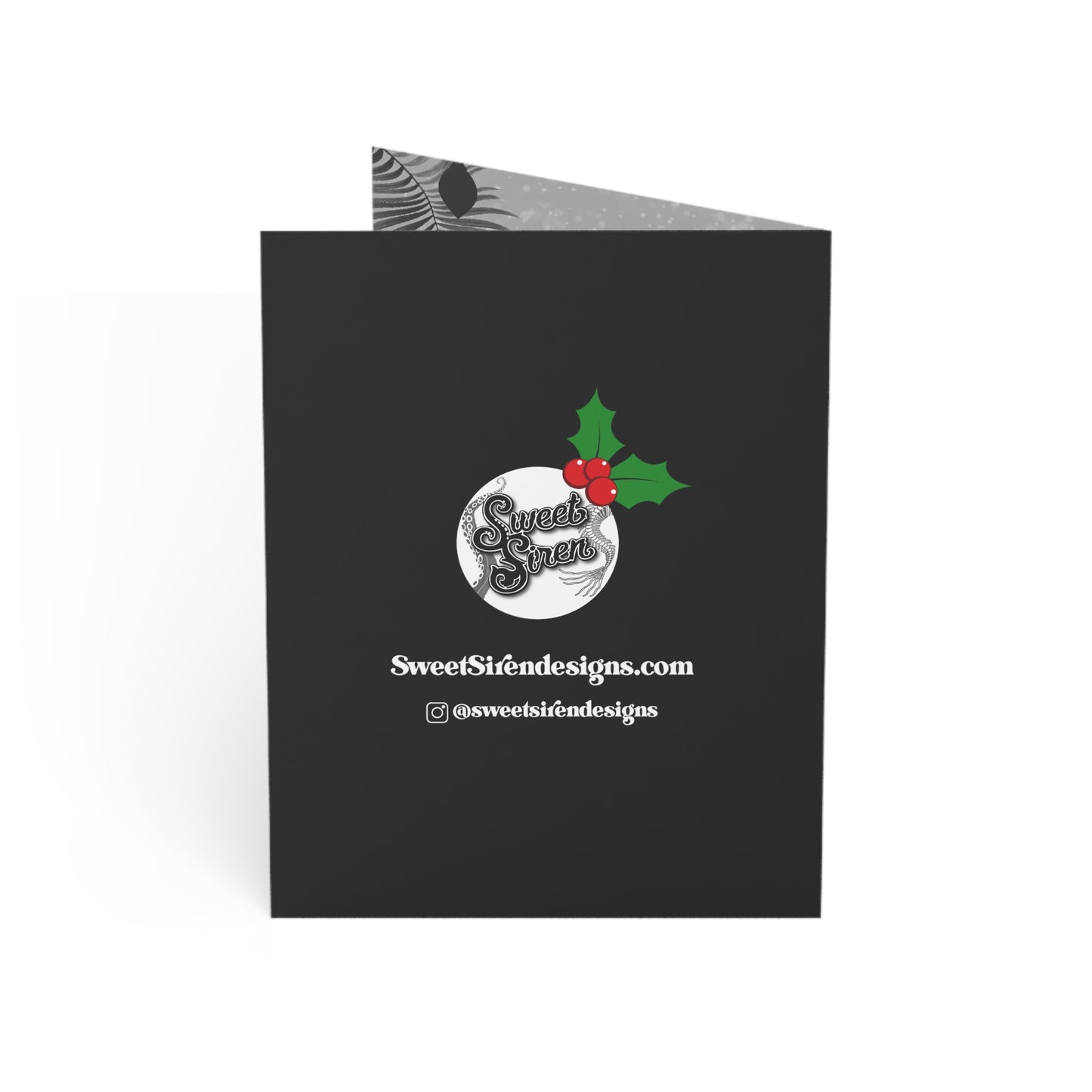 Franky & Bride Mele Kalikimaka - Greeting Cards (1, 10, 30, and 50pcs) - GOTH VERSION INSIDE