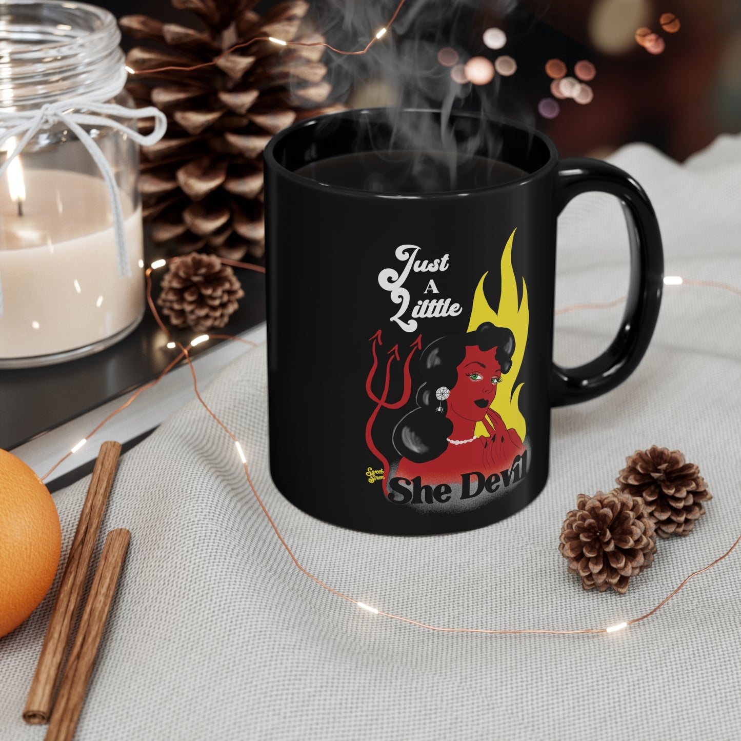 She Devil 11oz Black Mug