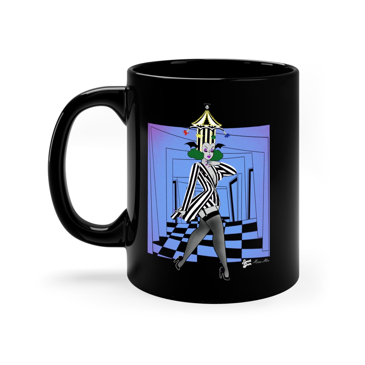 BeetleBabe 11oz Black Mug