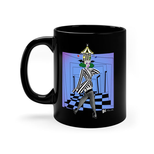 BeetleBabe  11oz Black Mug