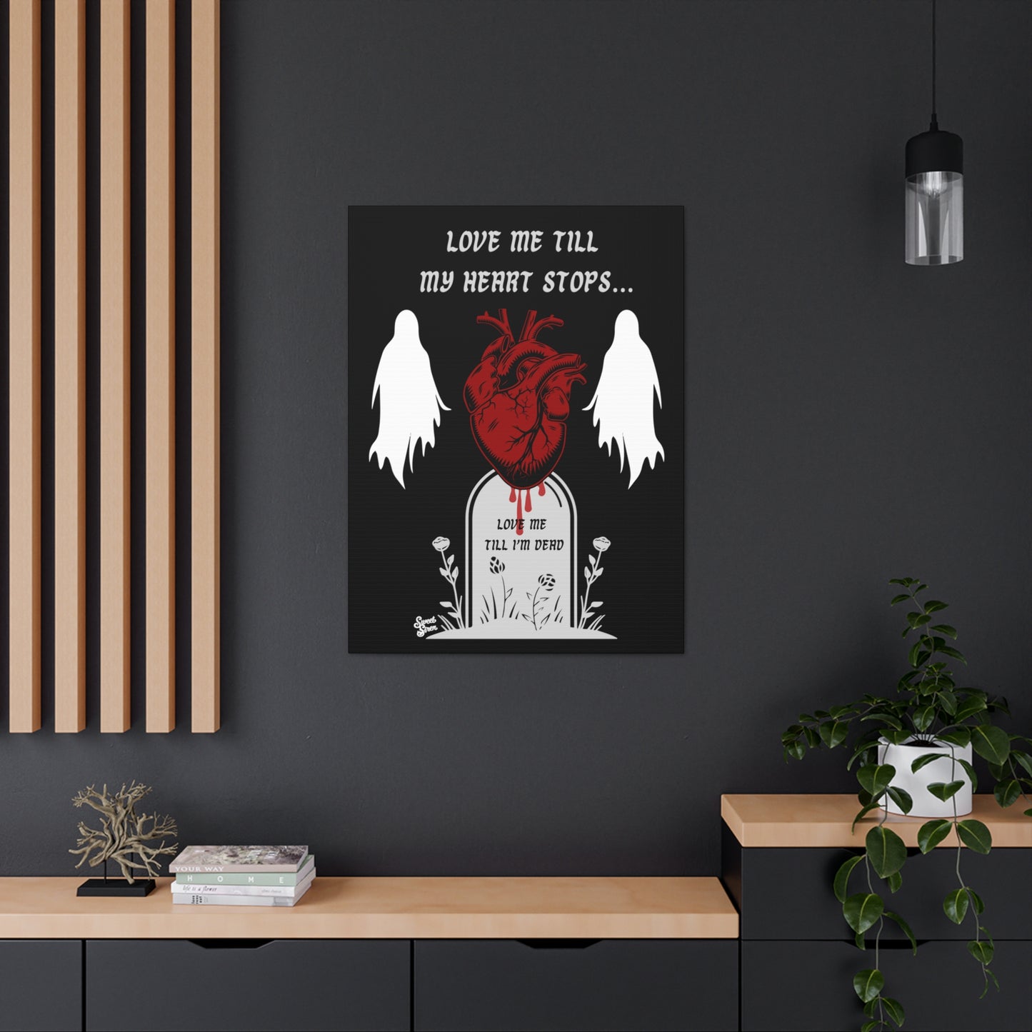 Love Me Till My Heart Stops - Canvas Print