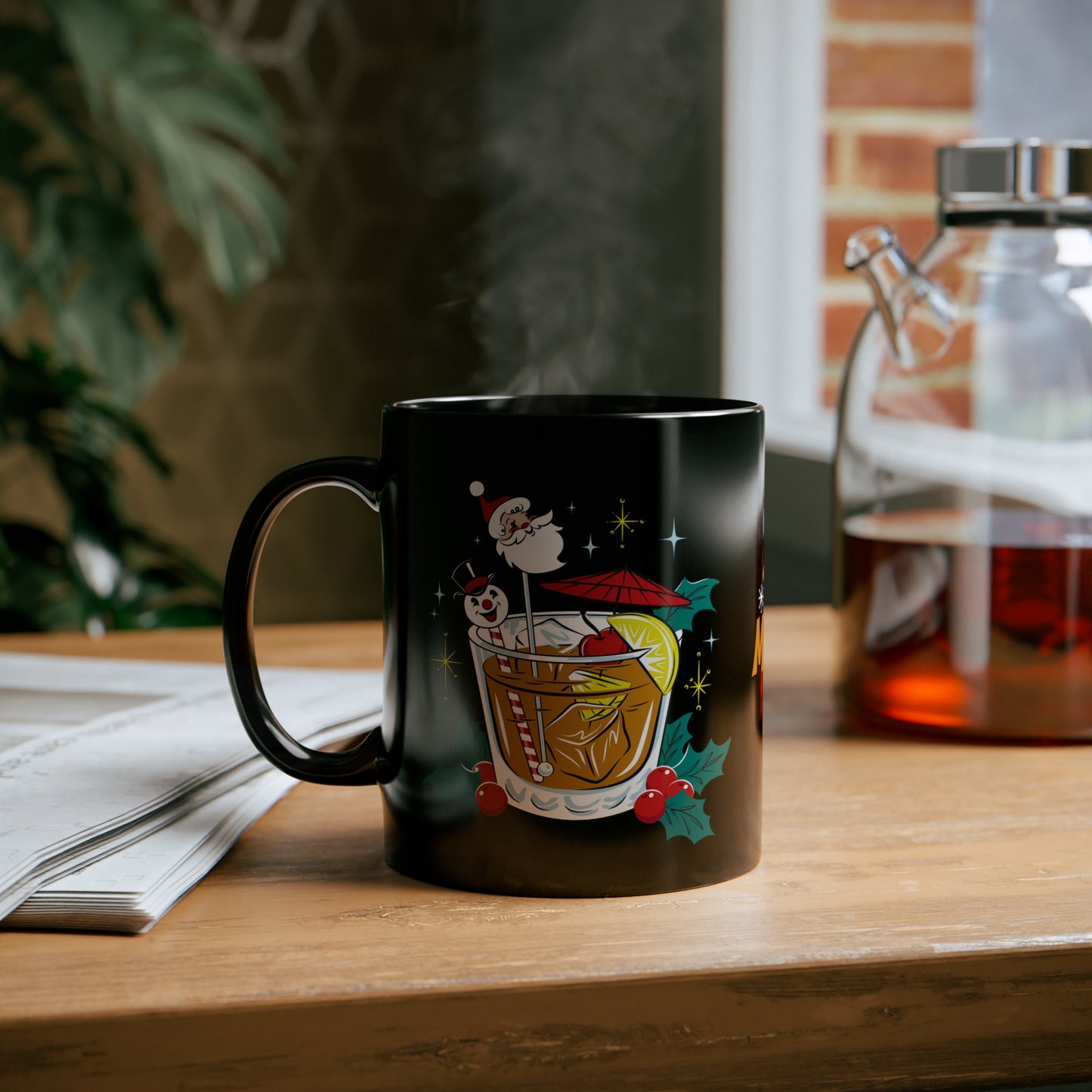 Old Fashioned with a Twist -  11oz Black Mug