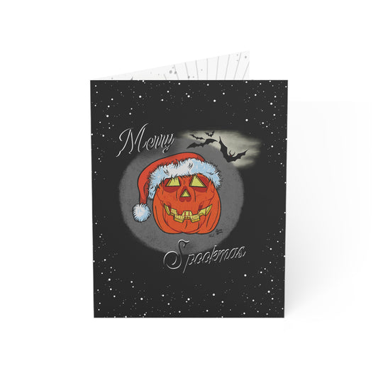 Merry Spookmas Pumpkin  - Greeting Cards (1, 10, 30, and 50pcs)