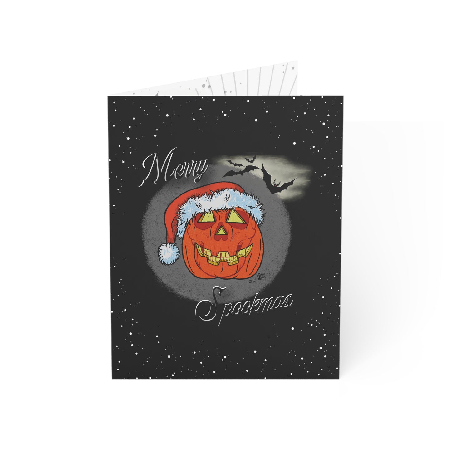 Merry Spookmas Pumpkin - Greeting Cards (1, 10, 30, and 50pcs)