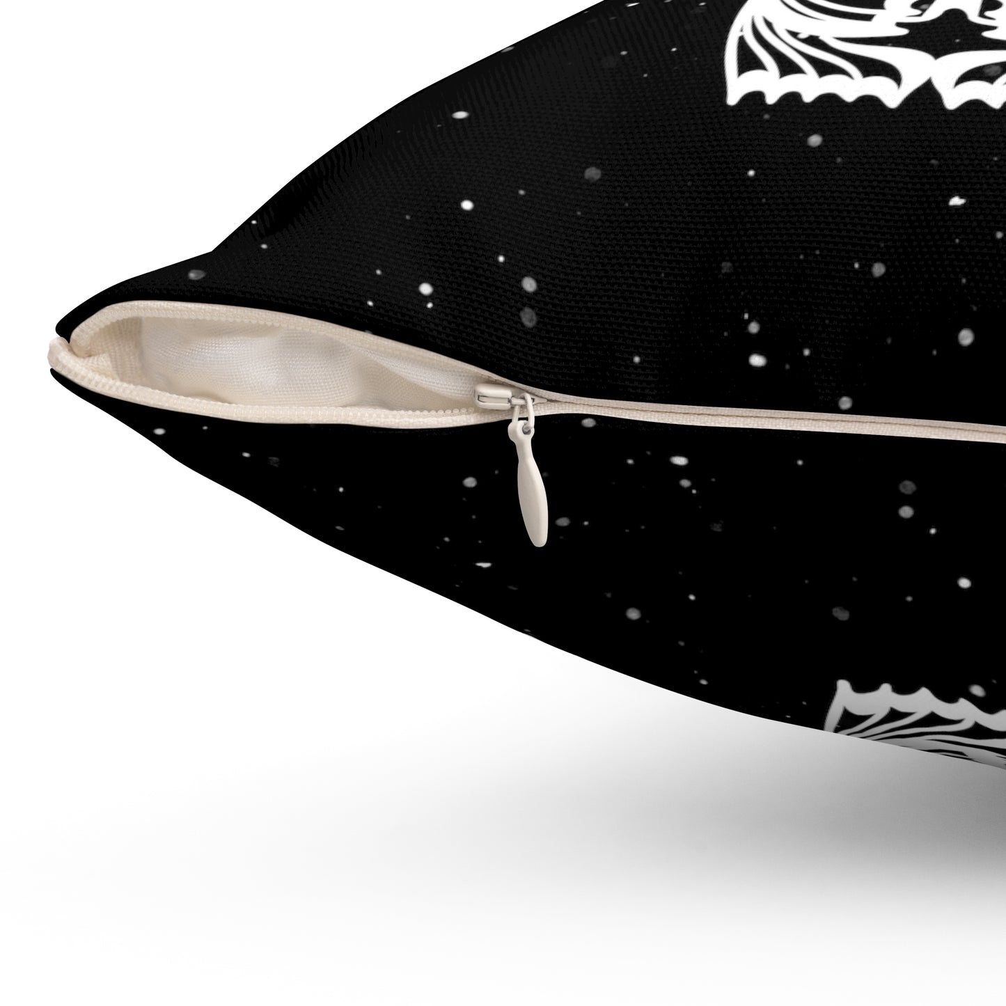 Creature Tiki Monster Aloha Holiday - FULL Pillow - Black