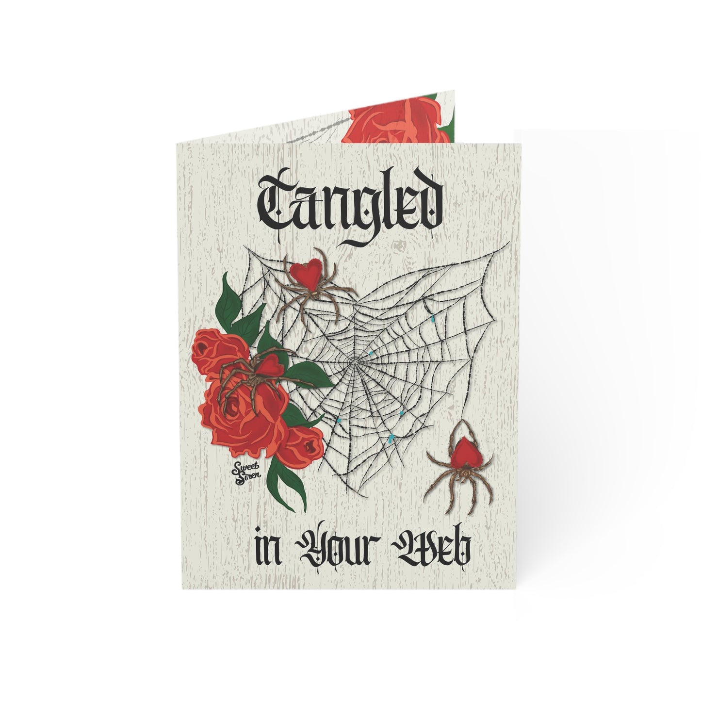 Tangled in Your Web - Valentine's Spiderweb - Greeting Cards