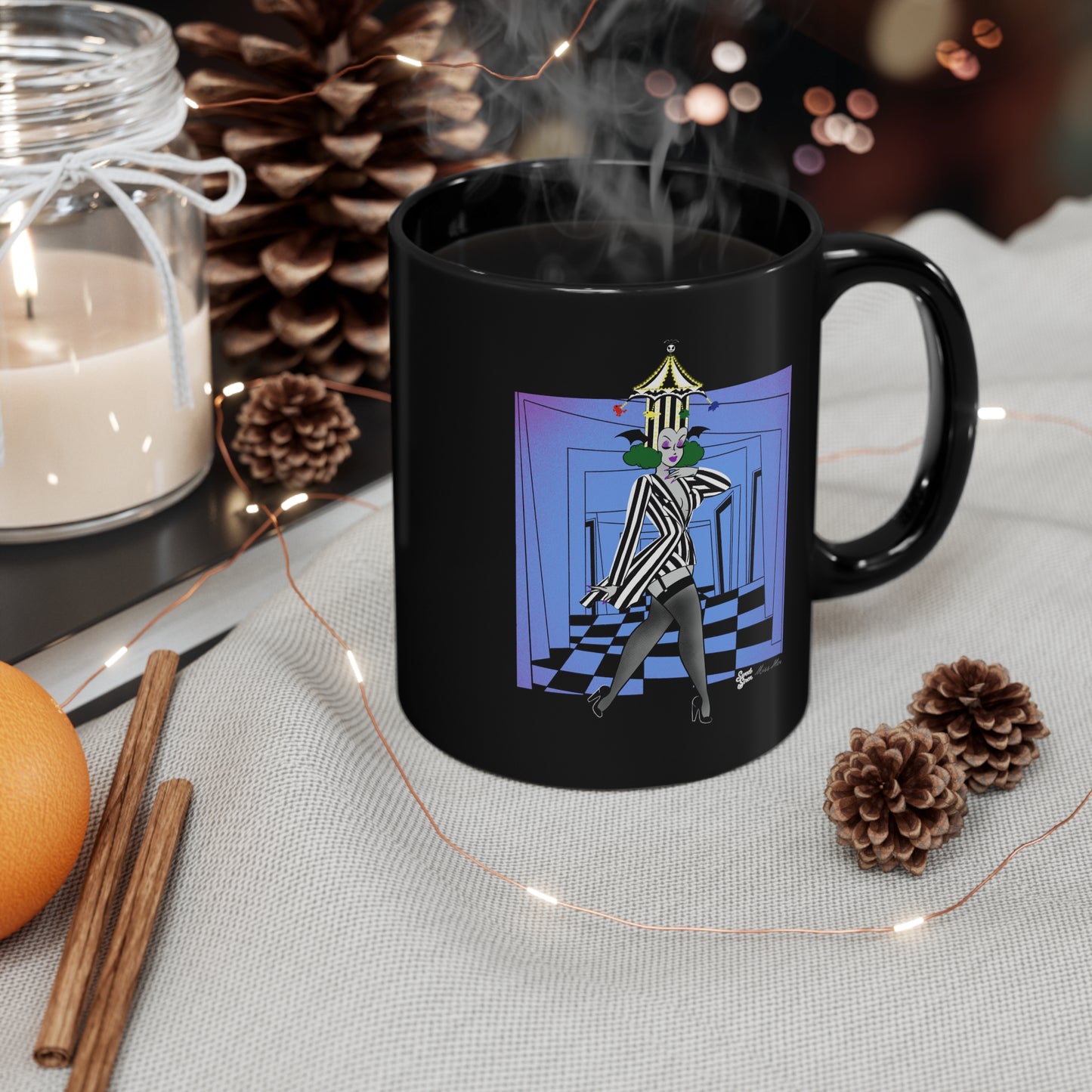 BeetleBabe 11oz Black Mug