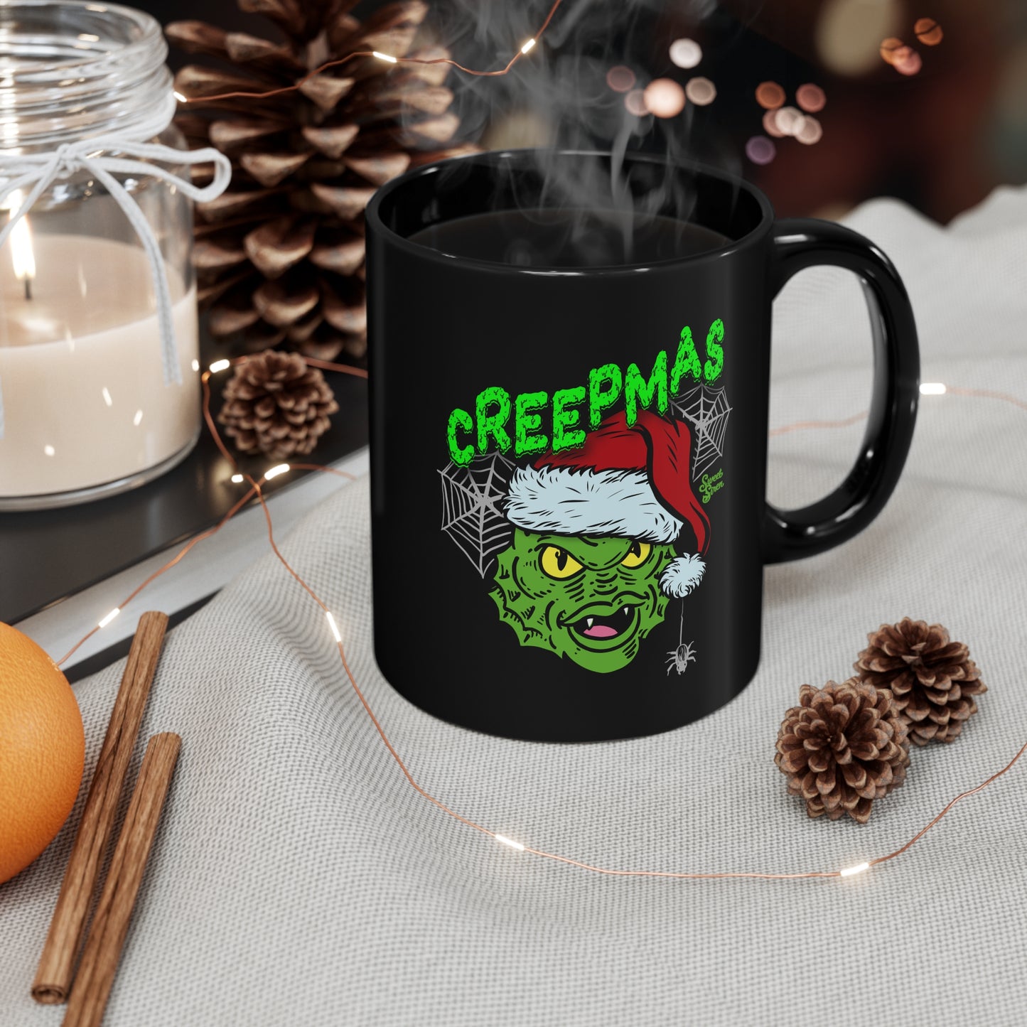 Creepmas Creature 11oz Black Mug