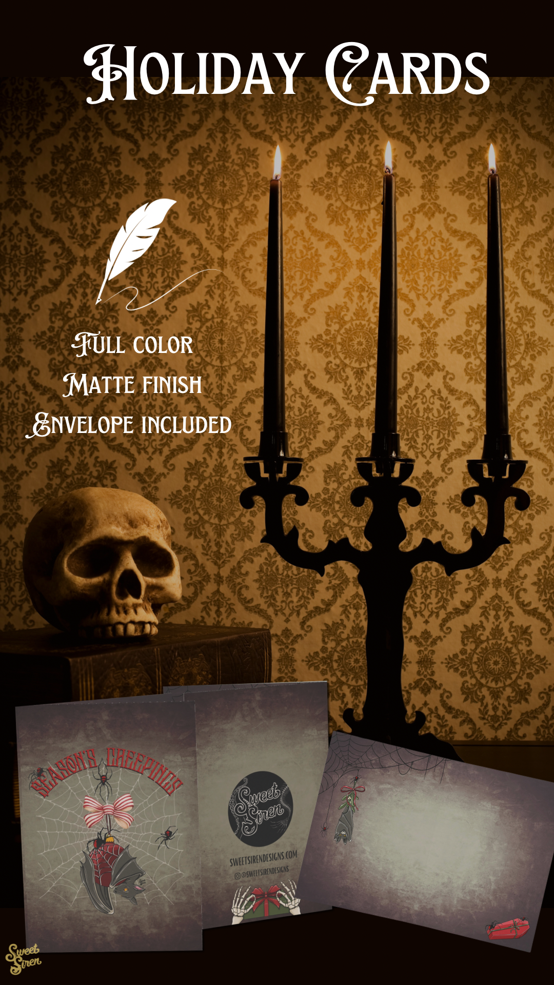 Season's Creepings Bat - Holiday Card