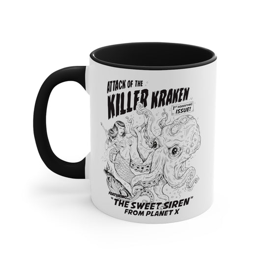 Attack of the Killer Kraken -  White 11oz Mug