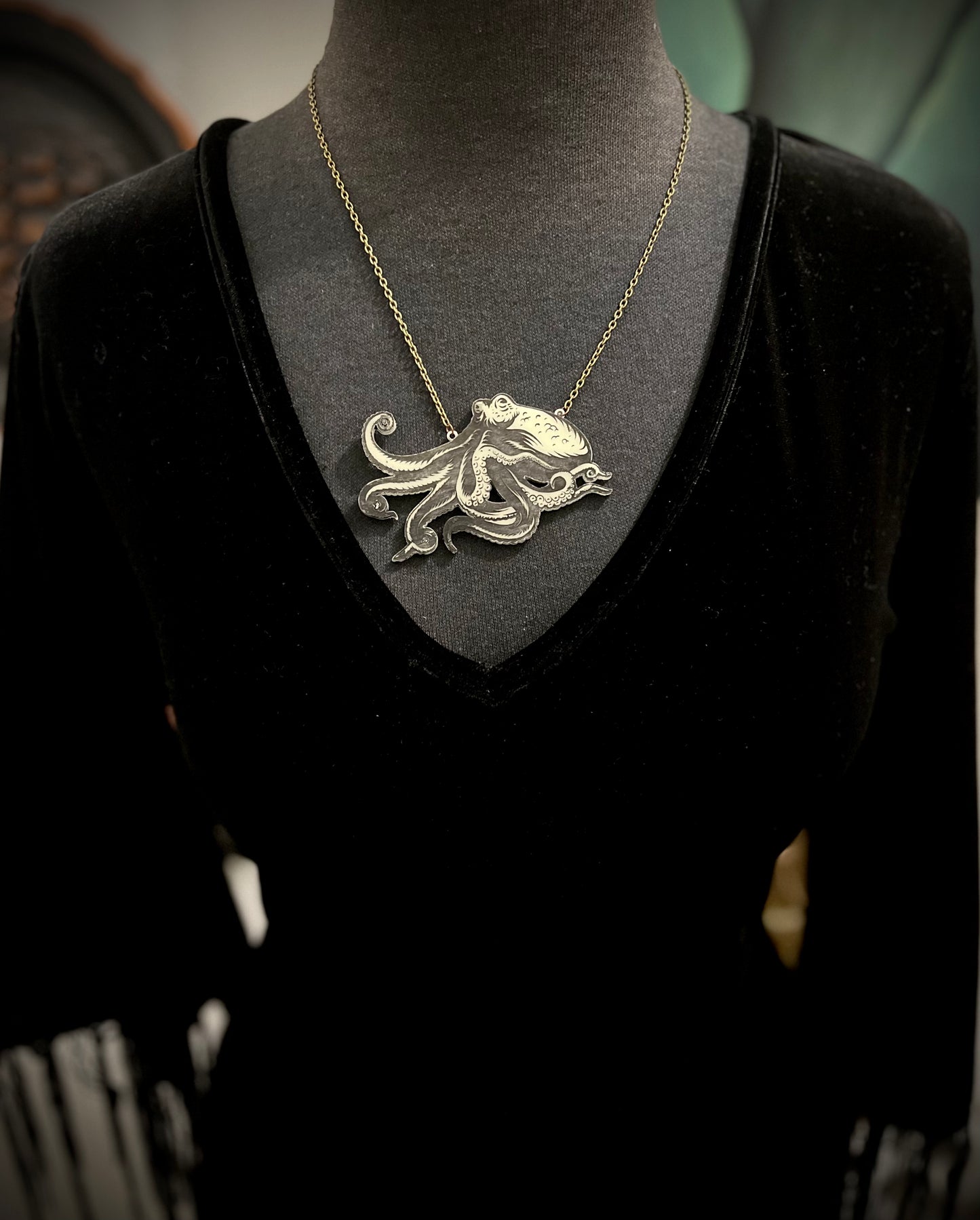 Octopus Glow-in-the-Dark - Necklace