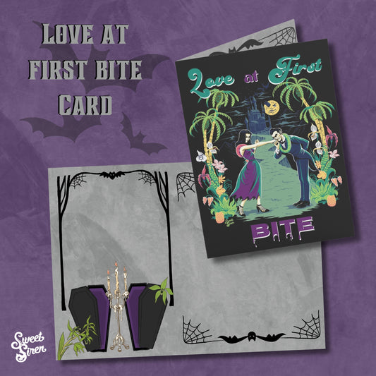 Love at First Bite Vampires  - Greeting Cards