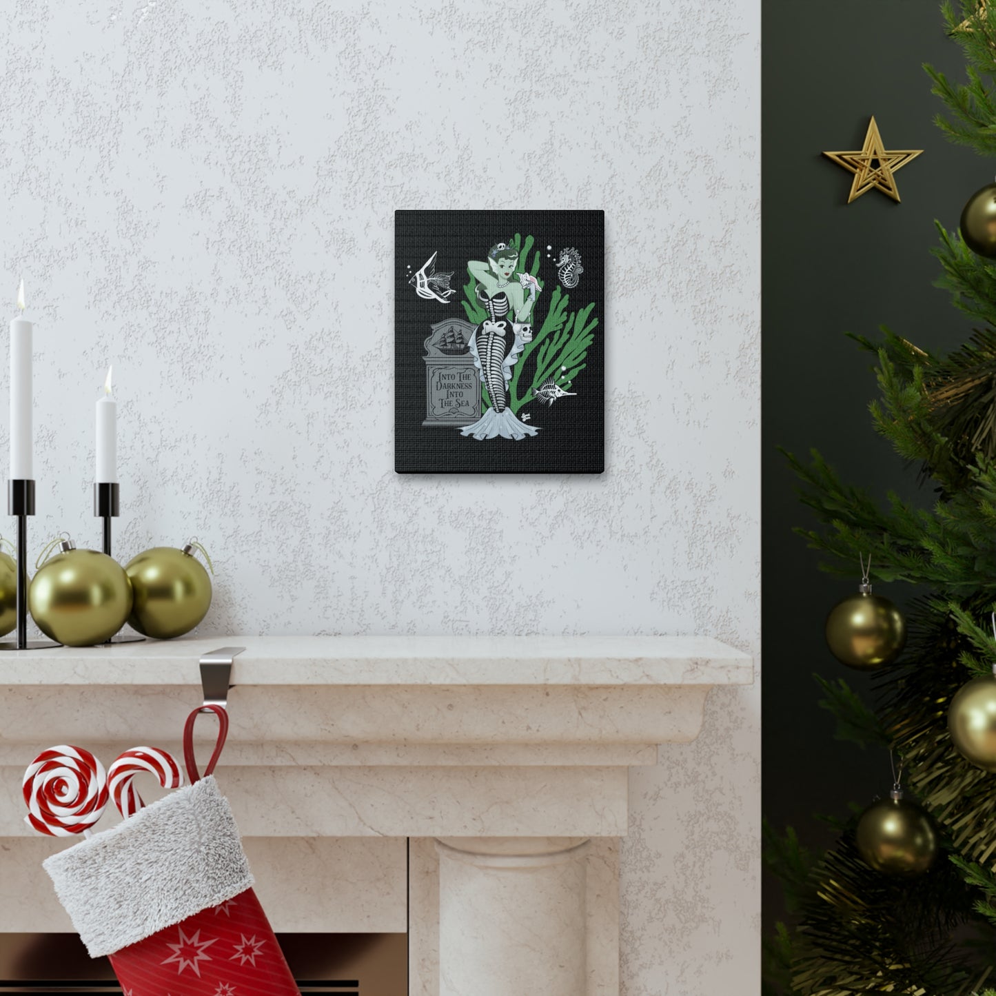 Skeleton MerBabe - Canvas Print