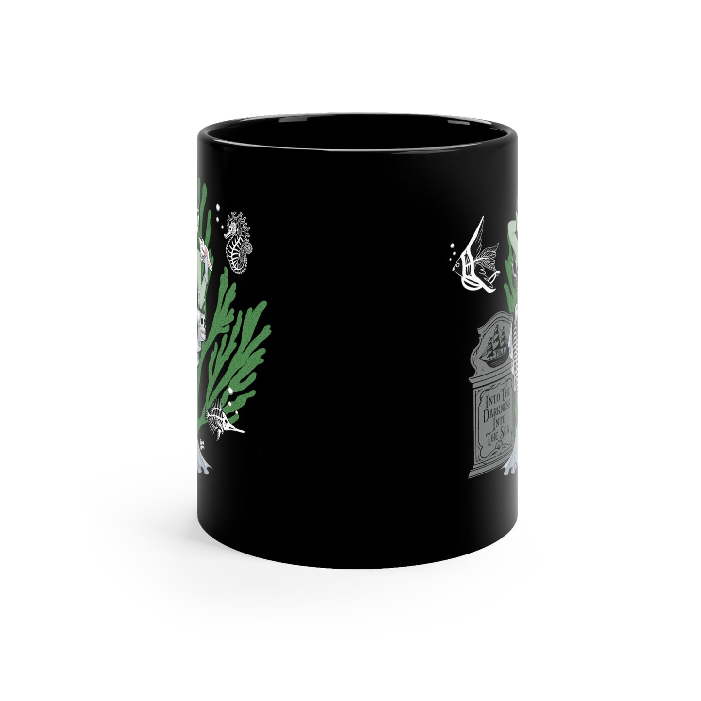 Skeleton MerBabe -  11oz Black Mug