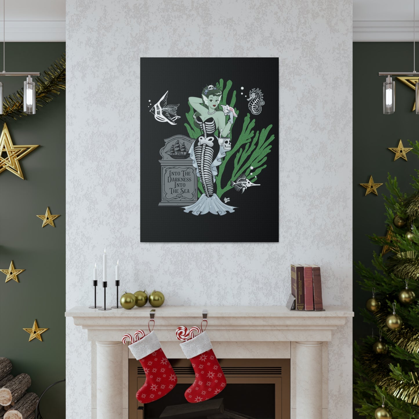 Skeleton MerBabe - Canvas Print