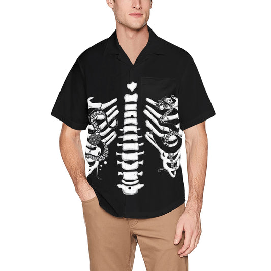 Ghastly Siren Ribcage - Button Down Shirt
