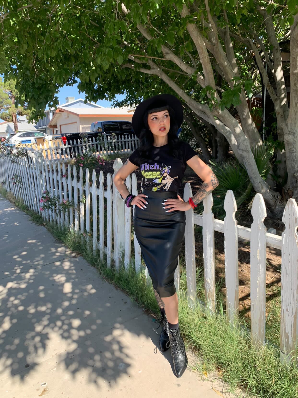 Witch, Please Broomstick   - Women's Tee