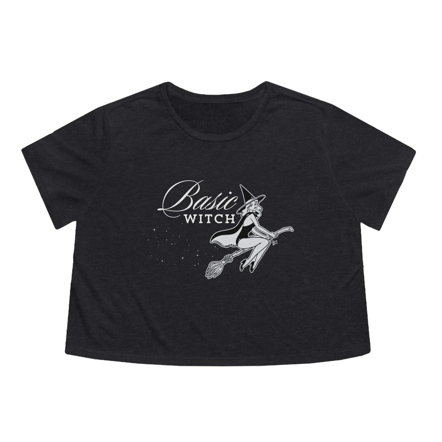 Basic Witch - Women's Flowy Cropped Tee
