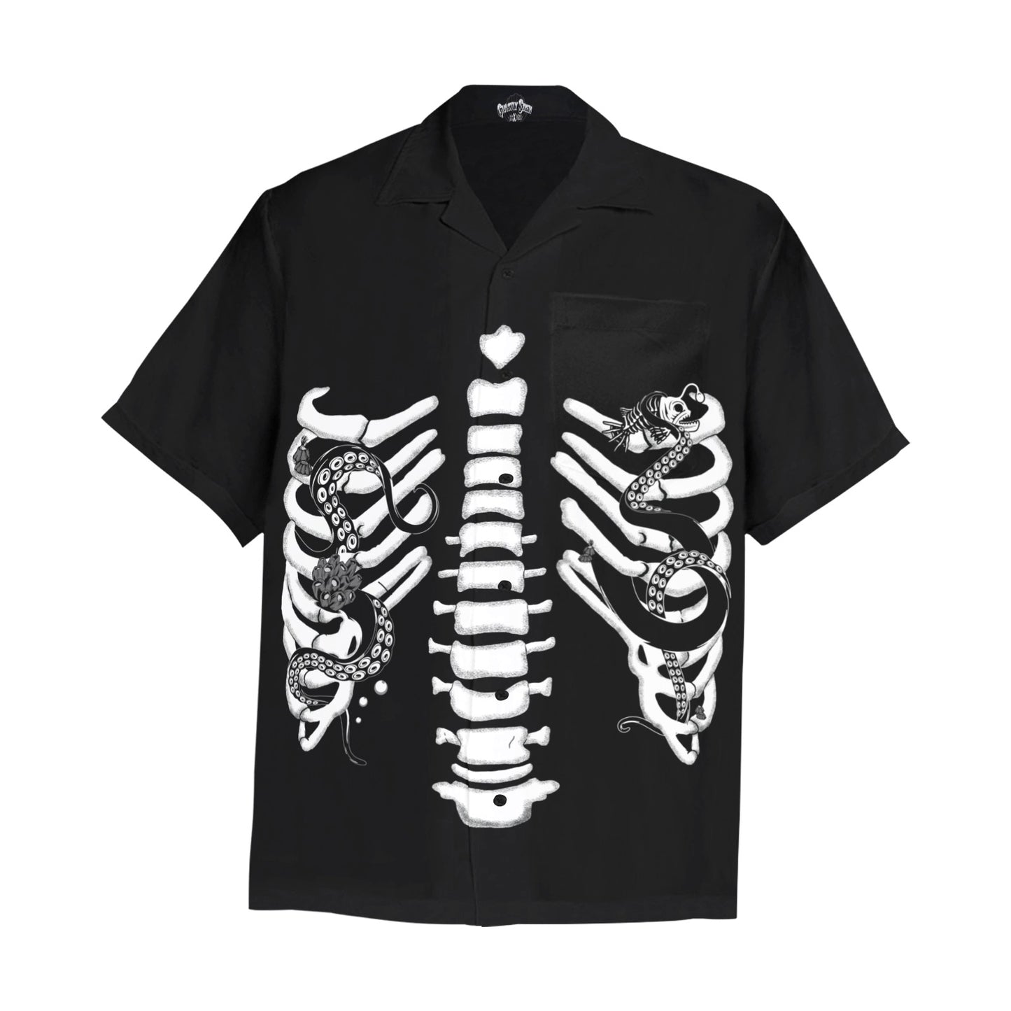 Ghastly Siren Ribcage - Button Down Shirt