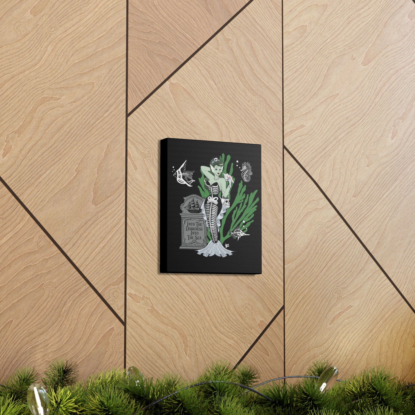 Skeleton MerBabe - Canvas Print