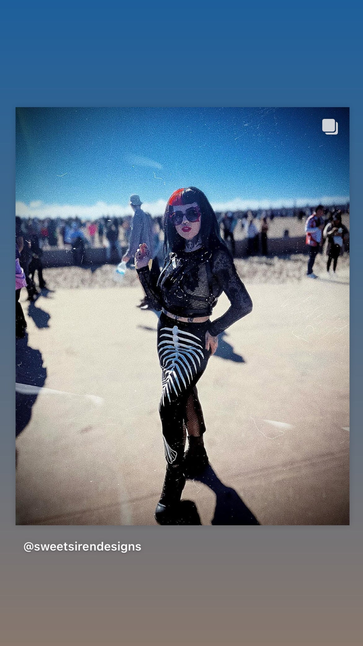 Ghastly Siren Skeleton Mermaid Pencil Skirt - GLOW IN THE DARK