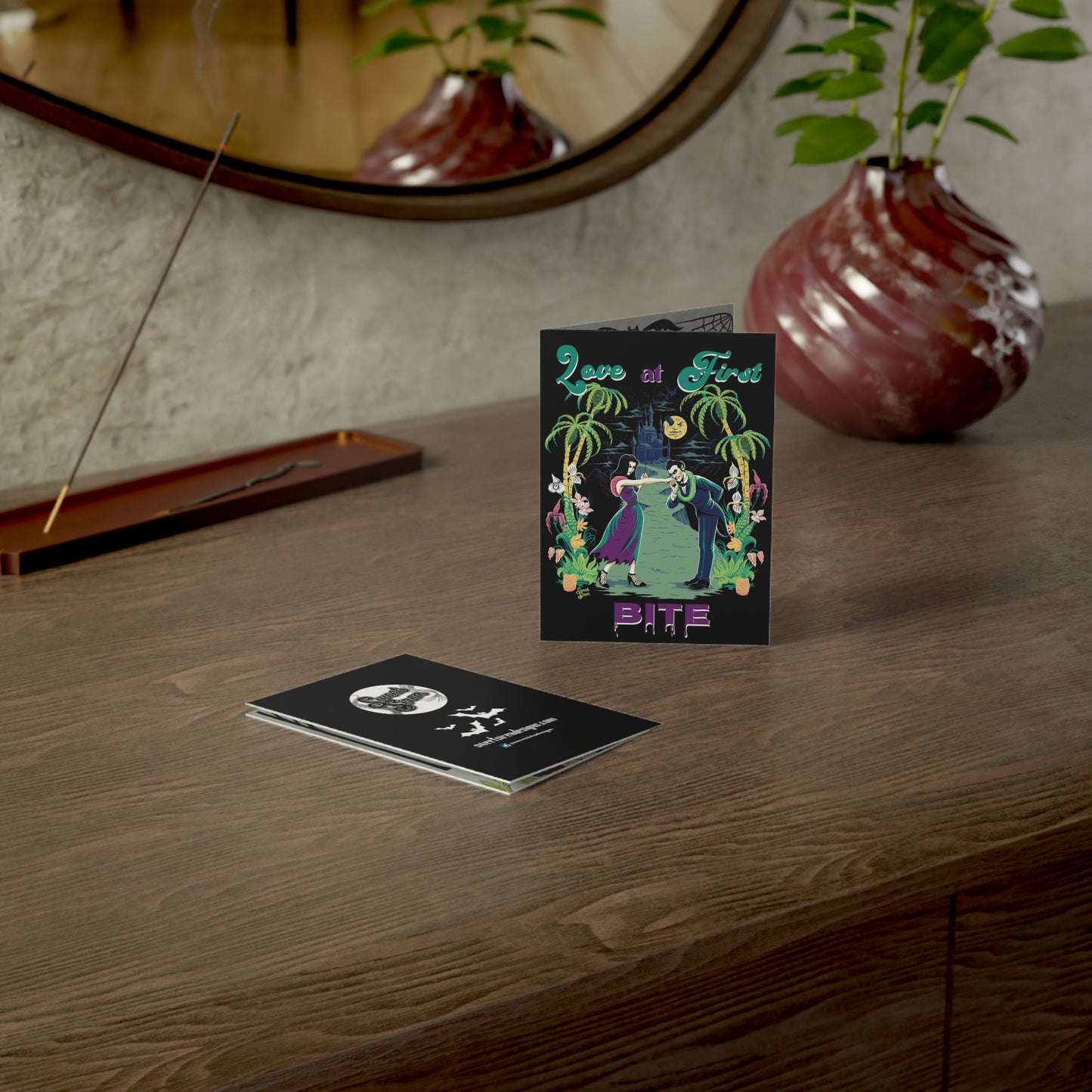 Love at First Bite Vampires - Greeting Cards