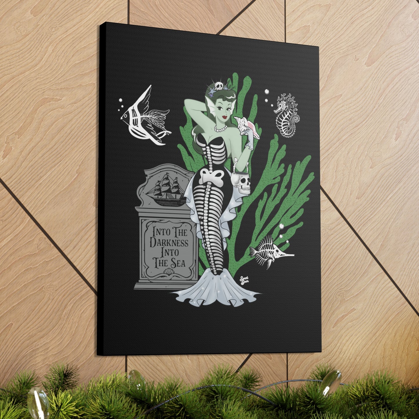 Skeleton MerBabe - Canvas Print