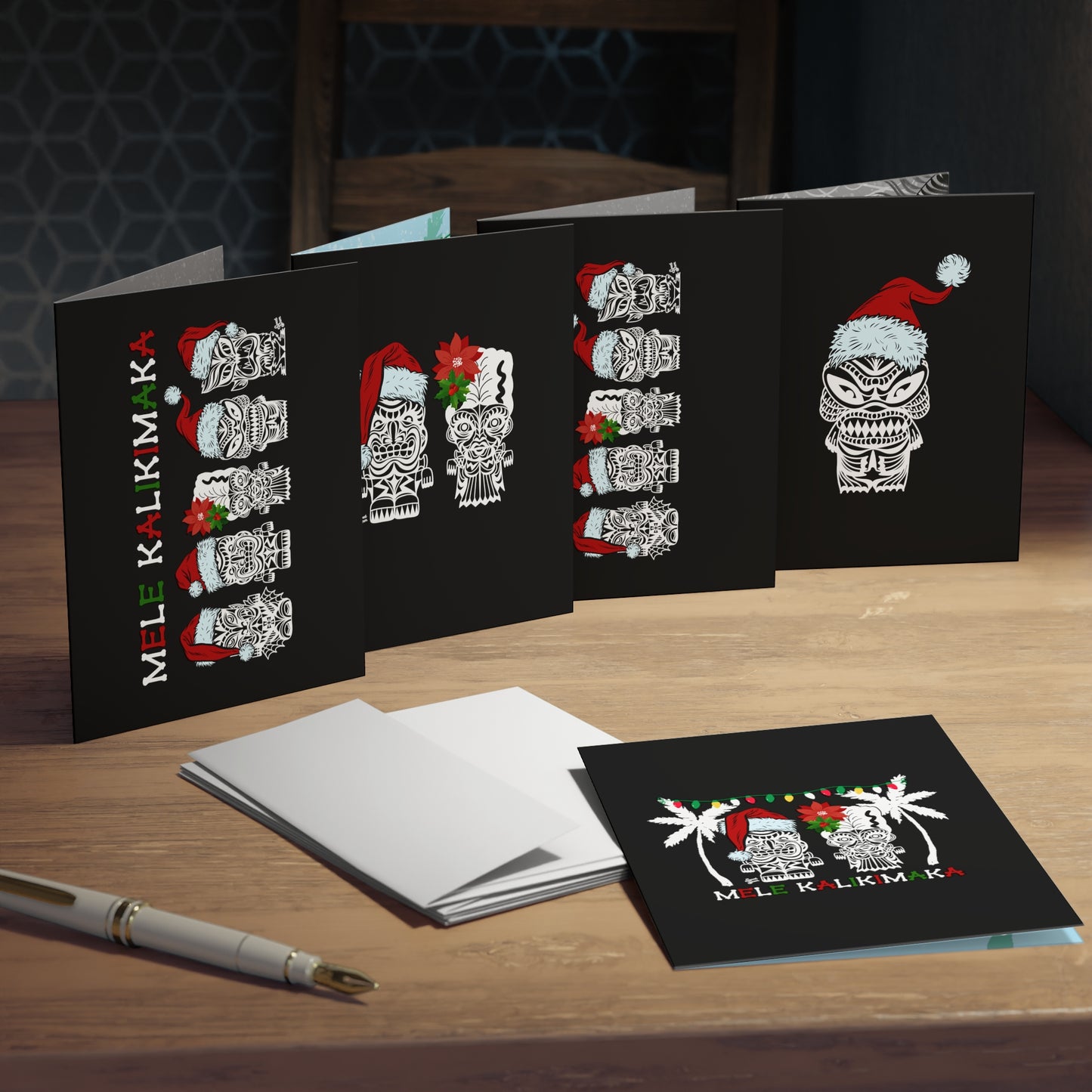 Tiki Monsters Aloha Holiday - Greeting Cards (5-Pack)