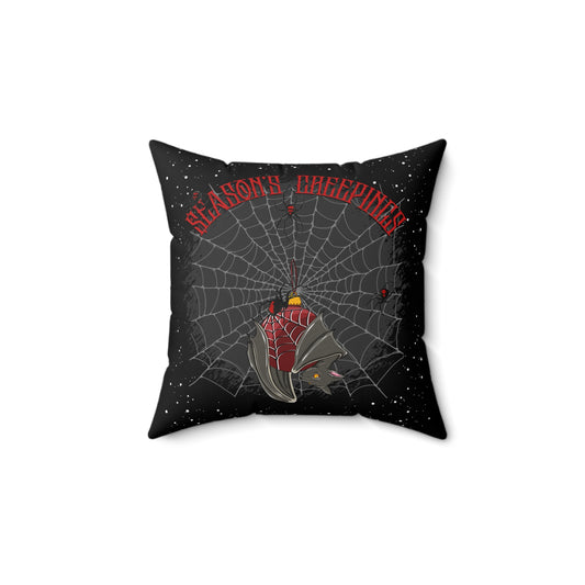 Season's Creepings Bat - FULL Pillow - Black