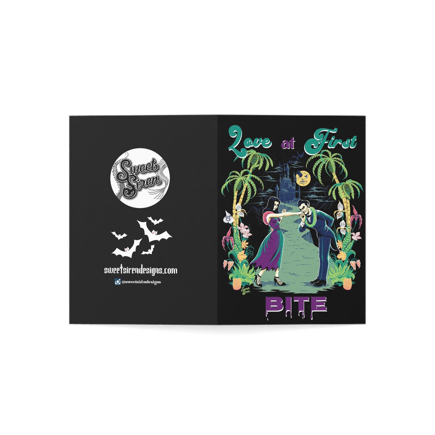 Love at First Bite Vampires - Greeting Cards