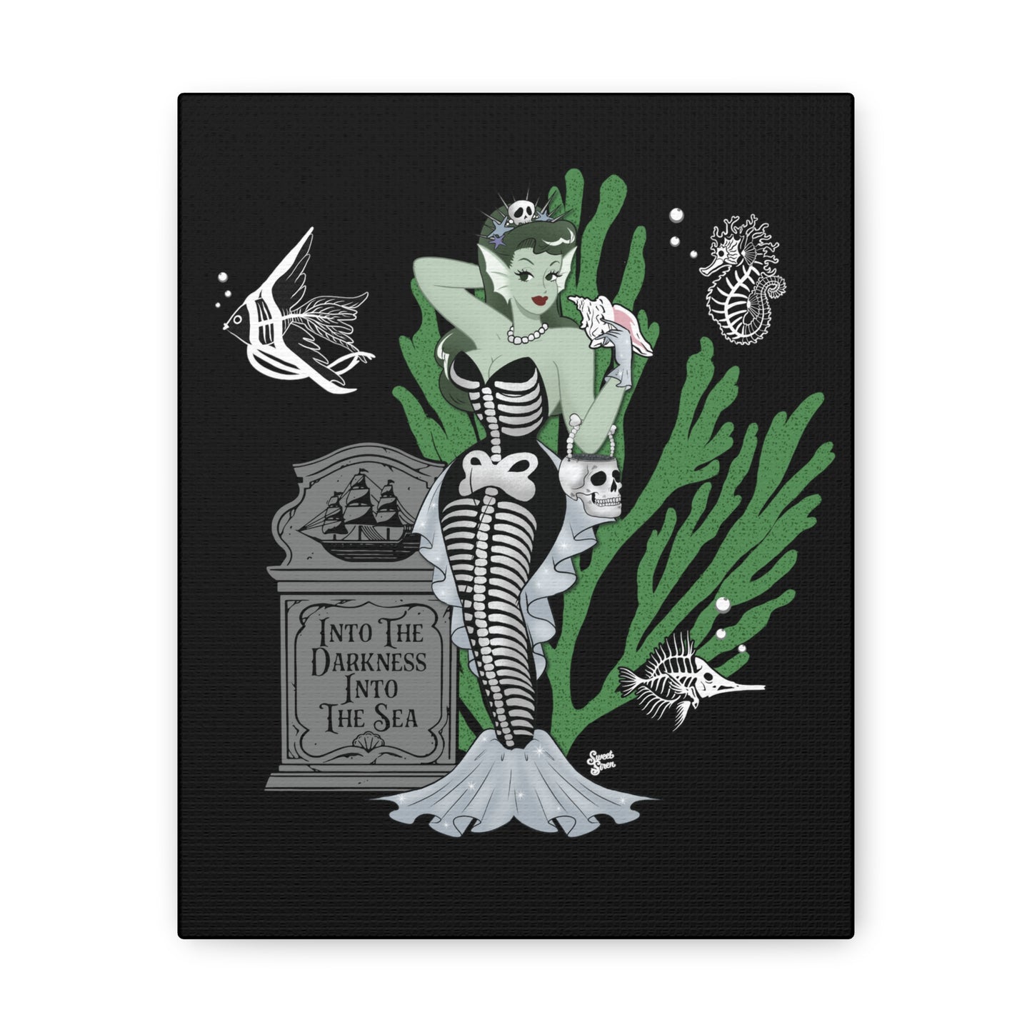 Skeleton MerBabe - Canvas Print