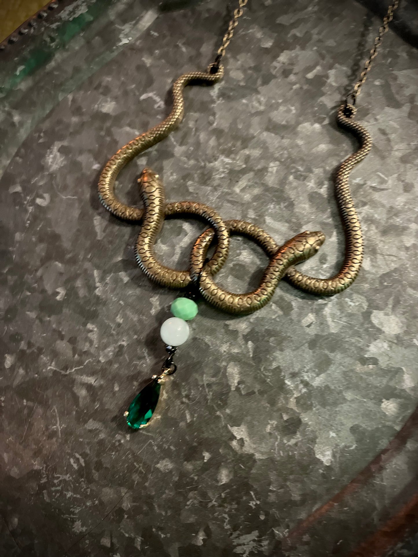 Double Snake - Necklace - One of a Kind