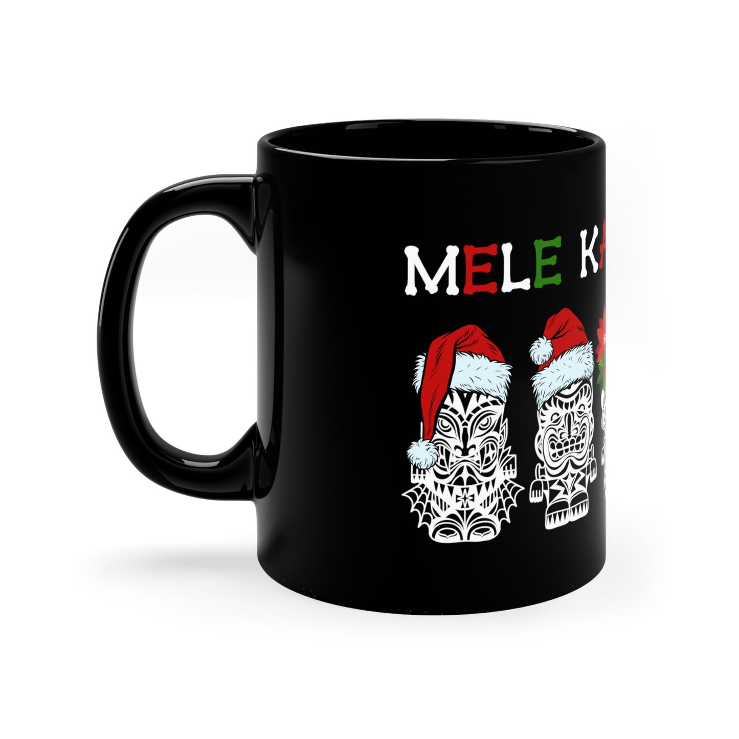 Tiki Monsters Mele Kalikimaka 11oz Black Mug