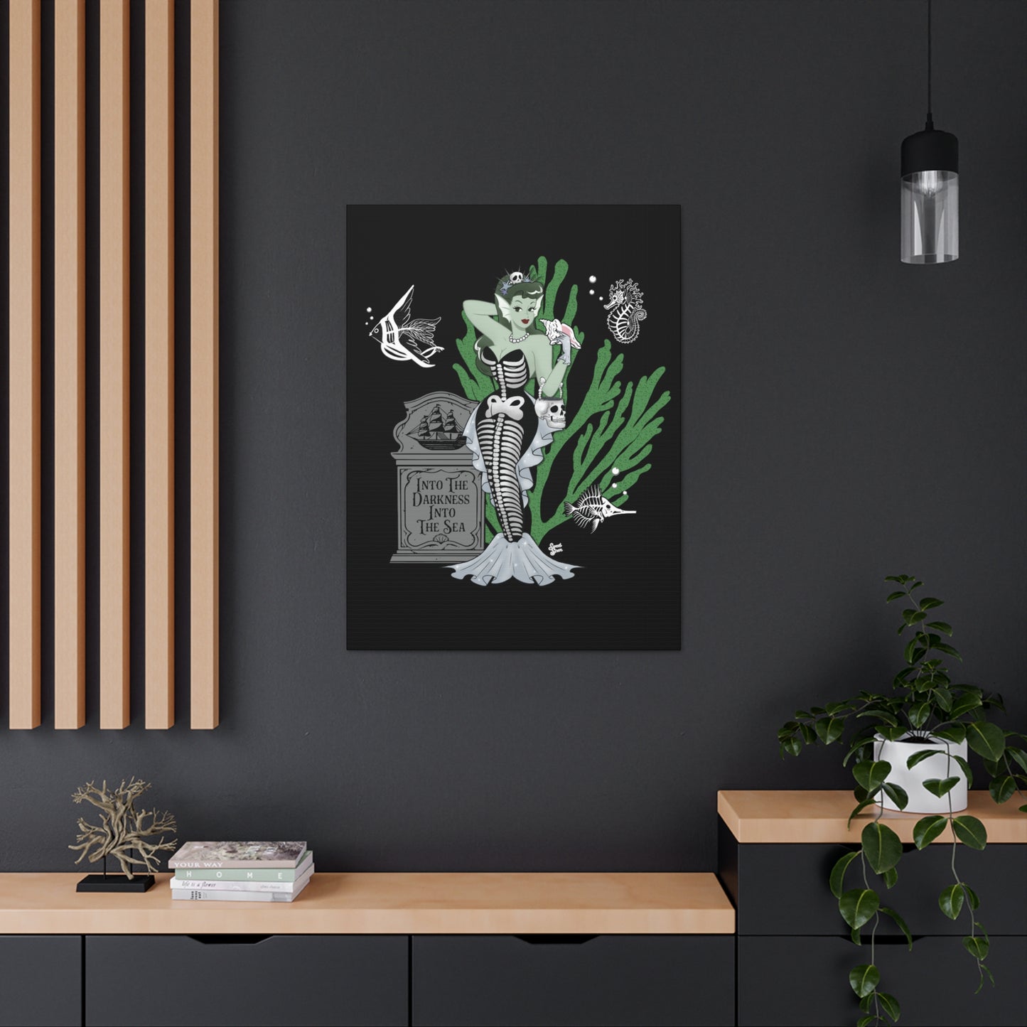 Skeleton MerBabe - Canvas Print