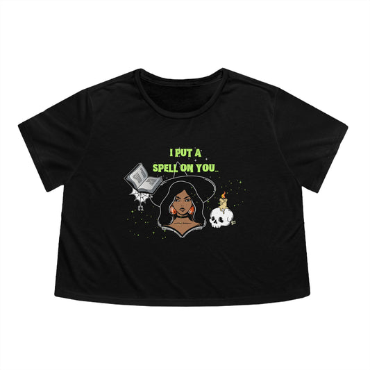 I Put a Spell on You - Women's Flowy Cropped Tee