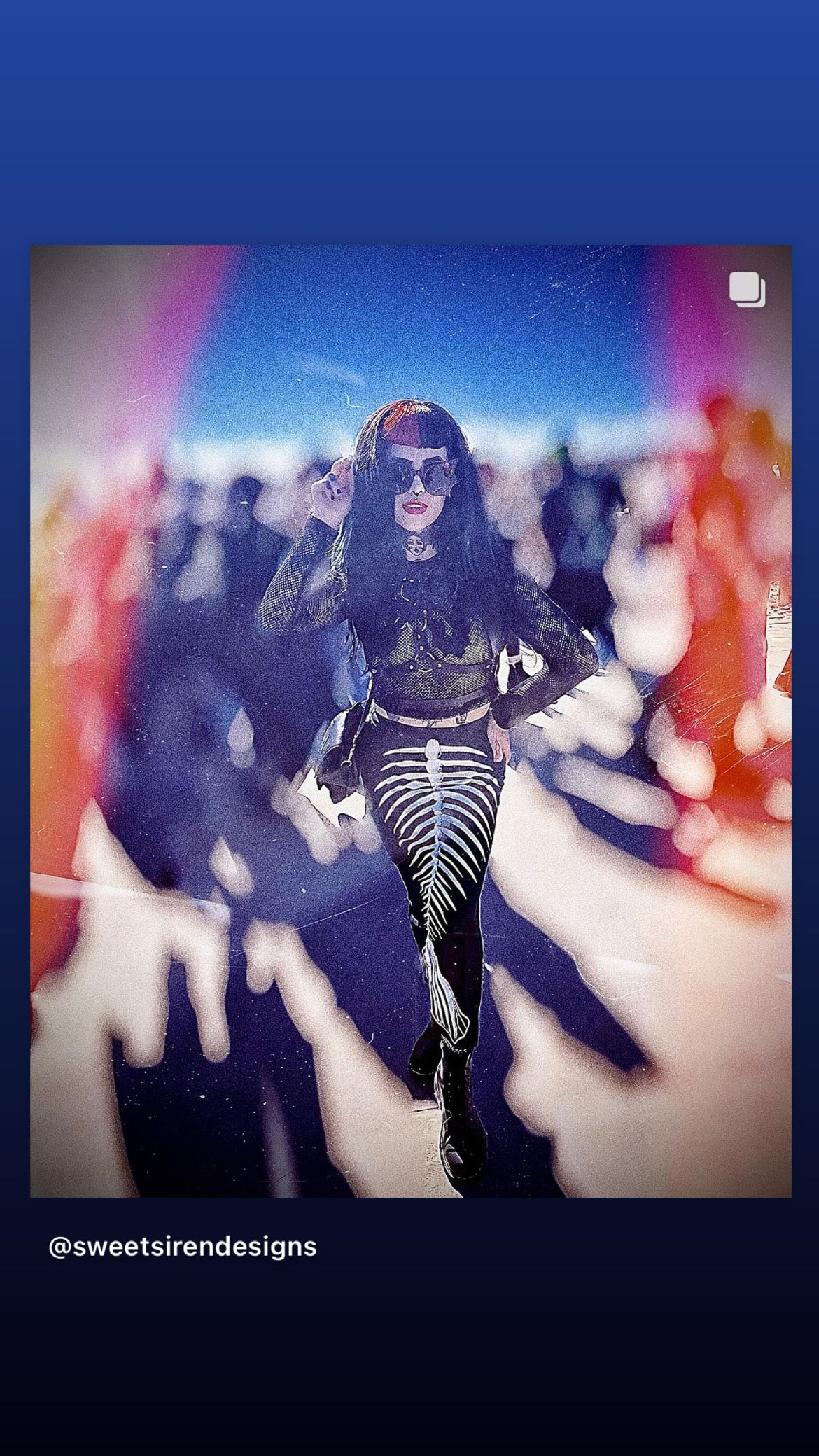 Ghastly Siren Skeleton Mermaid Pencil Skirt - GLOW IN THE DARK