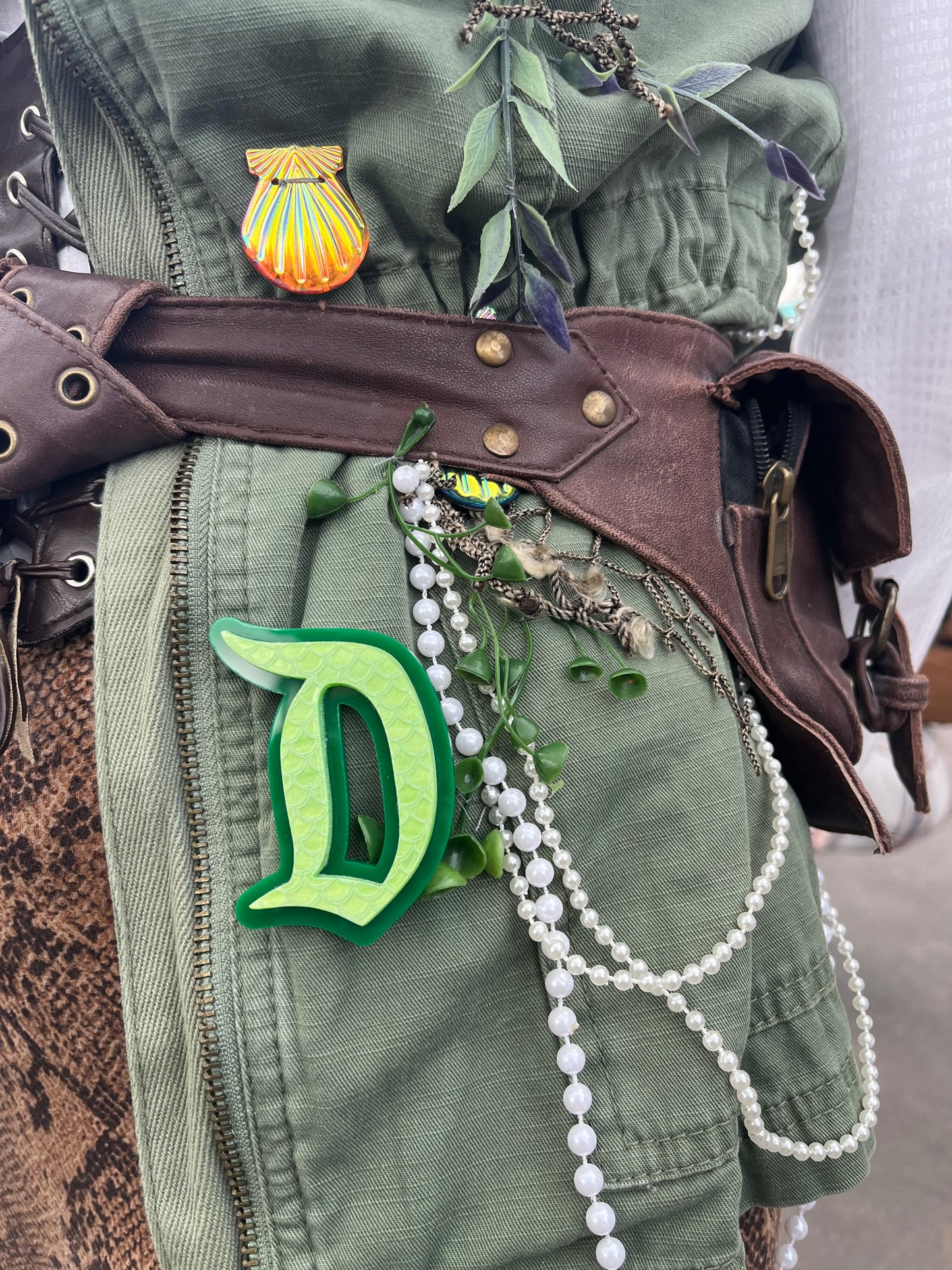 Mermaid’s Day 2025 Year of the Snake Theme "D" Brooch