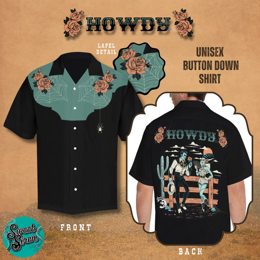 Howdy Monsters - Western Button Up Shirt