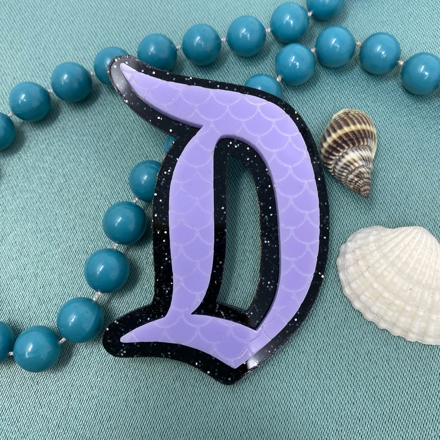 Mermaid’s Day 2024 Sea Witch Theme "D" Brooch
