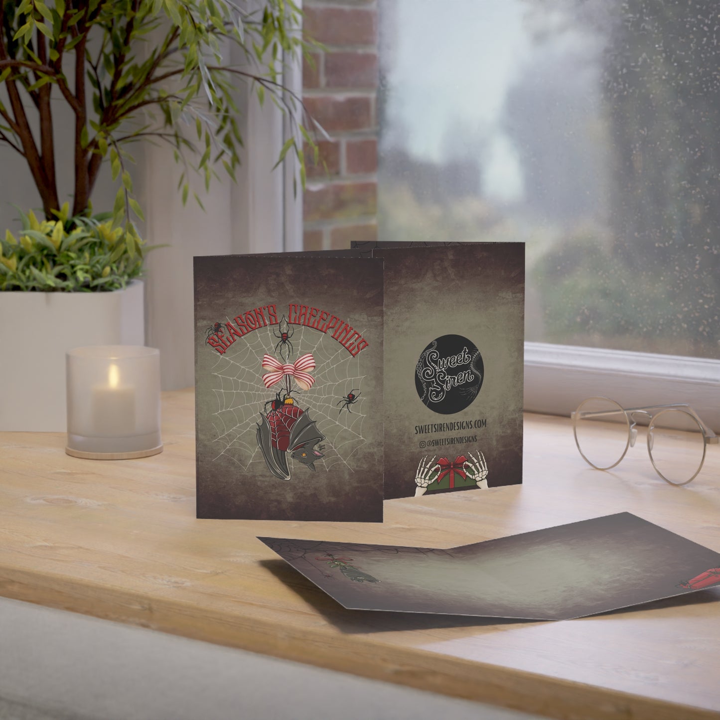 Season's Creepings Bat - Holiday Card