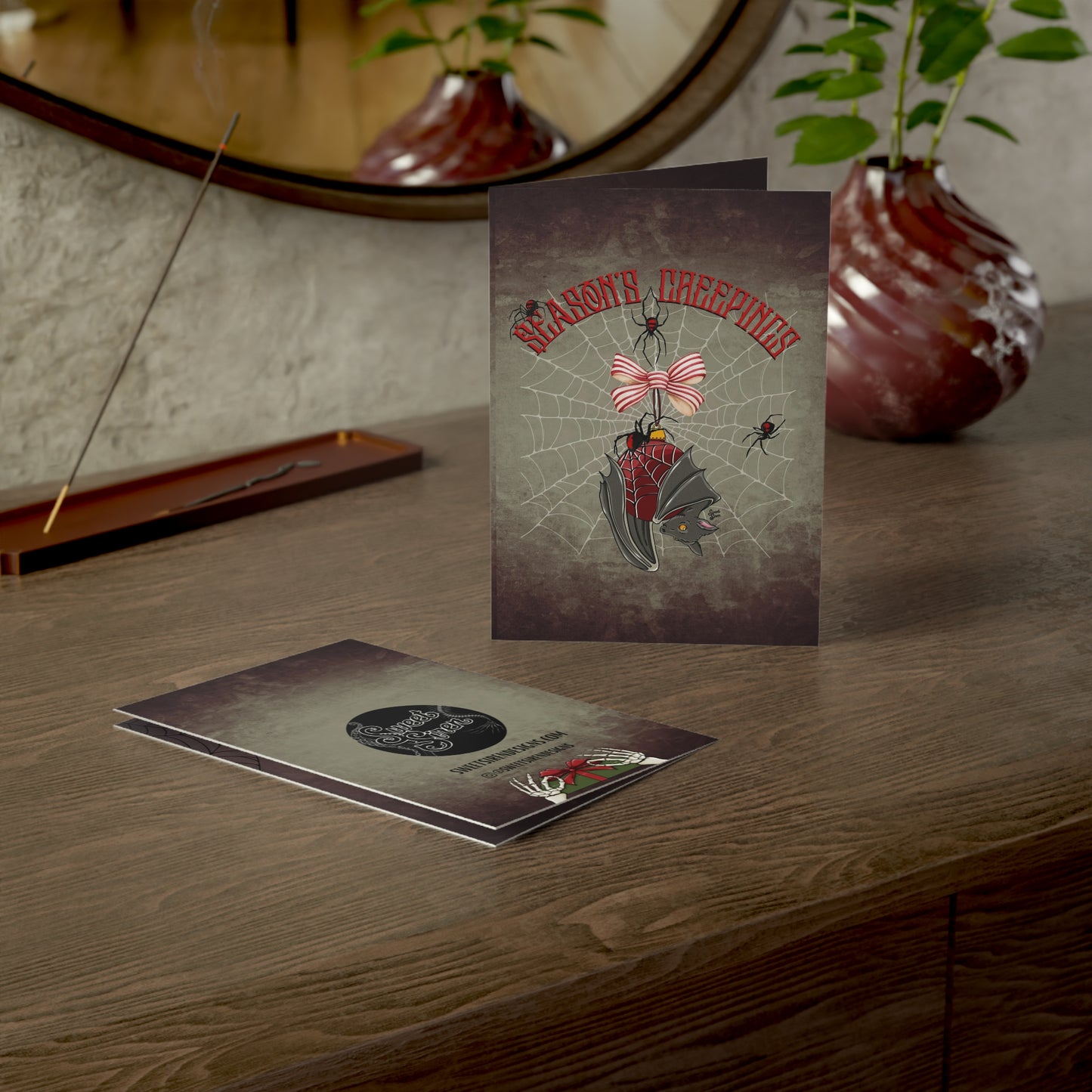 Season's Creepings Bat - Holiday Card